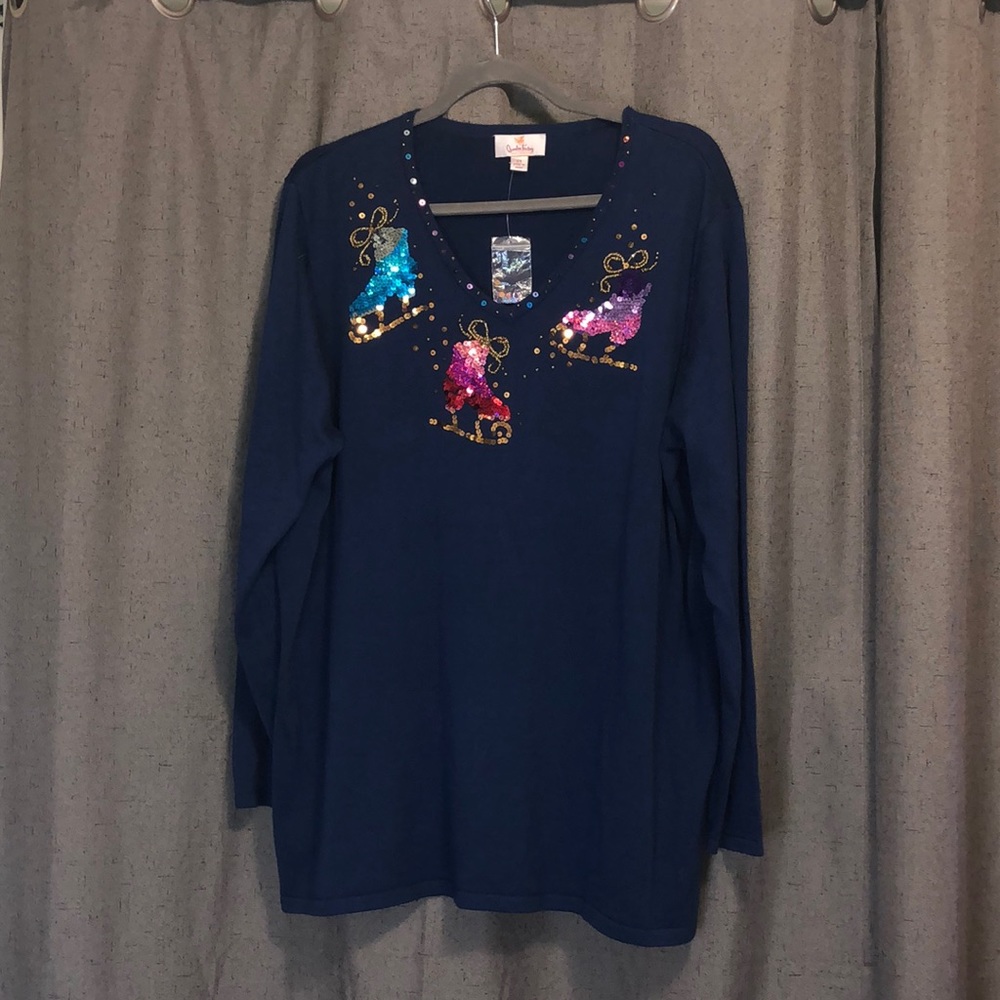 Christmas sweater size 2X NWOT - Picture 2 of 8